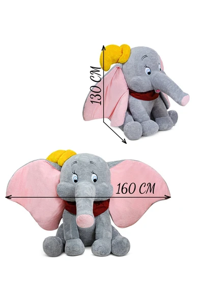 Ayıcı Oyuncak Harika Peluş Sevimli Büyük Kulaklı Fil (%100 Yerli ) - Resim 5
