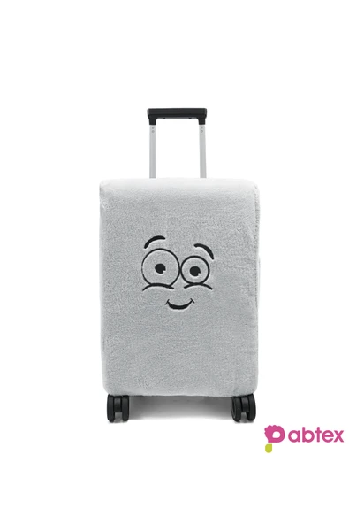 Ayıcı Oyuncak Eğlenceli Karakterli Peluş Bavul Kılıfı Orta Boy Uyumlu - Resim 2