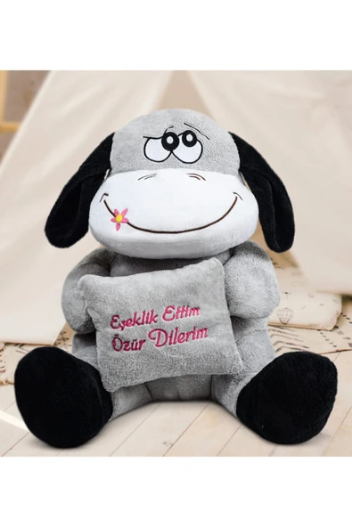 Özgüner Oyuncak 97 Cm Eşeklik Ettim Özür Dilerim Pelüş Eşeği (100% Yerli Üretim) ürün görseli 1