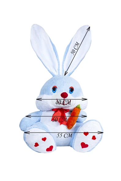 Ayıcı Oyuncak 100 Cm Elinde Havuç Tutan Tavşan - Resim 5