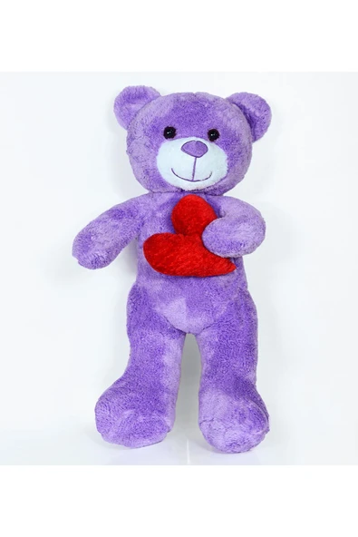 Özgüner Oyuncak 50 Cm Kalpli Peluş Sevimli Ayıcık - Resim 2
