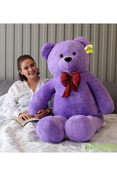 Ayıcı Oyuncak 160 Cm Papyonlu Büyük Ayıcık (%100 Yerli) Beyaz ürün görseli 1