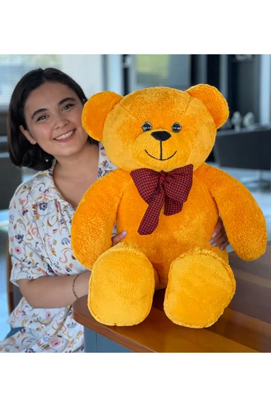 Ayıcı Oyuncak 90 cm Rengarenk Papyonlu Ayıcık (%100 YERLİ) ürün görseli 1