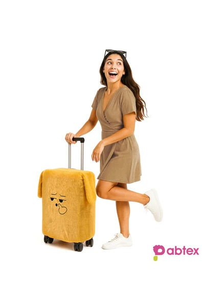 Ayıcı Oyuncak Eğlenceli Karakterli Peluş Bavul Kılıfı Orta Boy Uyumlu ürün görseli