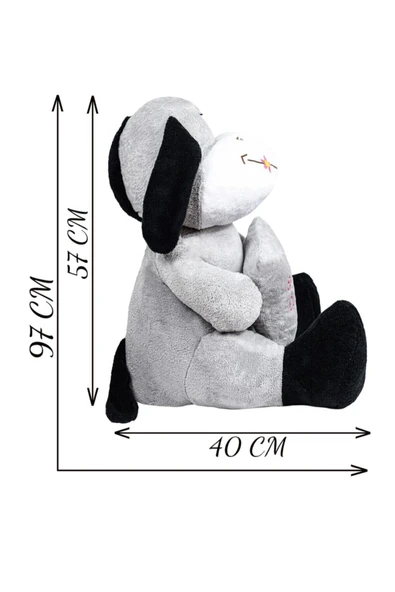 Ayıcı Oyuncak 97 Cm Eşeklik Ettim Özür Dilerim Pelüş Eşeği (100% Yerli Üretim) - Resim 5