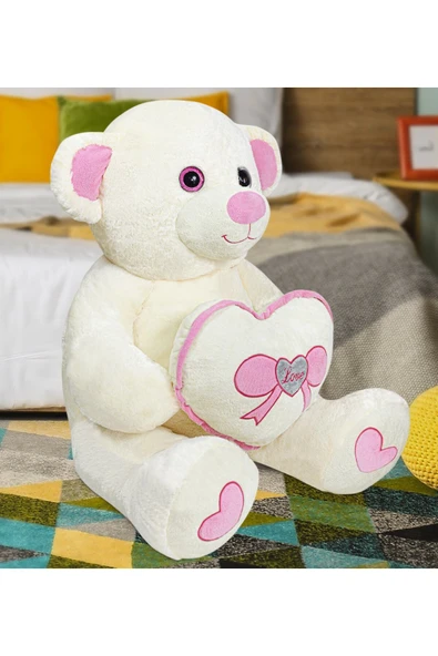 Ayıcı Oyuncak Harika Peluş Büyük Kalpli Dev Ayıcık (%100 Yerli ) - Resim 2