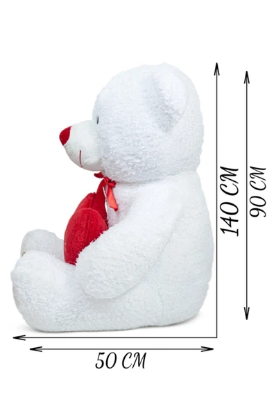 Özgüner Oyuncak Oyuncak 140 Cm Dev Bobo Seni Seviyorum Kalpli Sevgiliye Özel - Resim 7