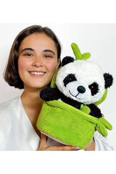Ayıcı Oyuncak Çantalı Bambu Panda ürün görseli 1