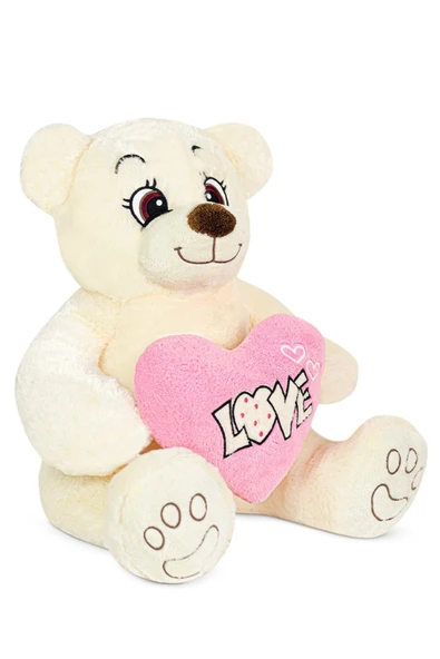 Ayıcı Oyuncak Harika Peluş Sevimli Love Kalpli Ayıcık (%100 Yerli ) - Resim 2