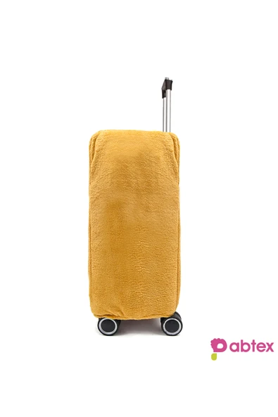 Ayıcı Oyuncak Eğlenceli Karakterli Peluş Bavul Kılıfı Orta Boy Uyumlu - Resim 4