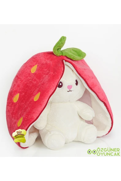Özgüner Oyuncak Çilek Tavşan Çantalı 80 cm - Resim 3