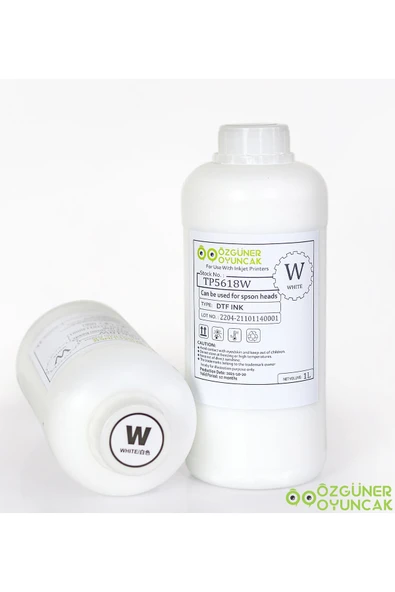 Özgüner Oyuncak Dtf Mürekkebi White (beyaz) 1000ml ürün görseli