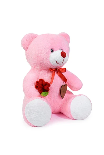 Ayıcı Oyuncak 75 Cm Elinde Gül Tutan Sevimli Ayıcık - Resim 3