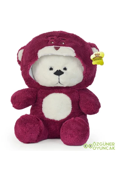Ayıcı Oyuncak "70 cm Kapşonlu Uykumcuk Peluş Ayıcık - Yumuşacık ve Sevimli Arkadaşınız" - Resim 3