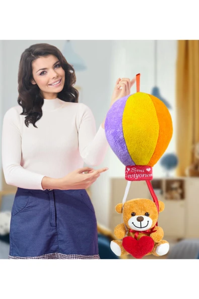 Özgüner Oyuncak Oyuncak Rengarenk Uçan Balonlu Ayıcık (%100) Yerli ürün görseli