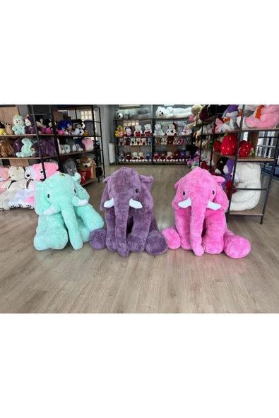 Özgüner Oyuncak Büyük Boy 150 Cm Fil Peluş Oyuncak - Çocuklar İçin En Sevimli Hediye - Resim 4