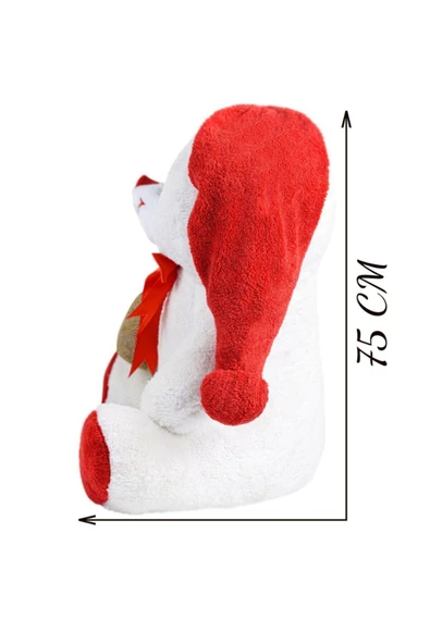 Ayıcı Oyuncak 75 Cm Ponpon Şapkalı Ayıcık - Resim 4