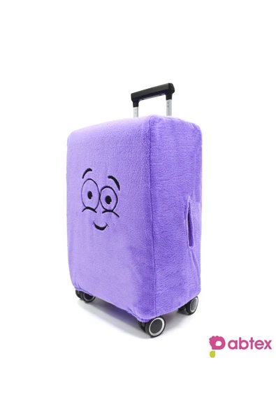 Ayıcı Oyuncak Eğlenceli Karakterli Peluş Bavul Kılıfı Orta Boy Uyumlu - Resim 3