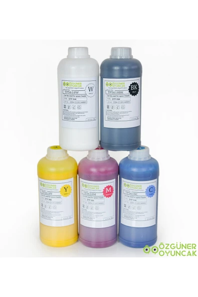 Özgüner Oyuncak Dtf Mürekkebi White (beyaz) 1000ml - Resim 4