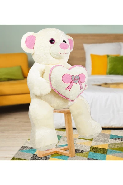 Özgüner Oyuncak Harika Peluş Büyük Kalpli Dev Ayıcık (%100 Yerli ) - Resim 4
