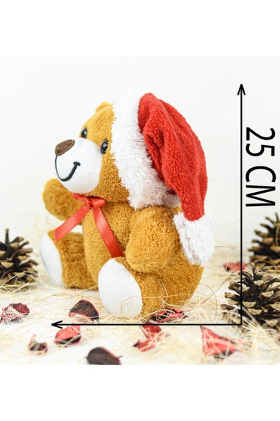 Özgüner Oyuncak Mutlu Yıllar Tahtası Ve 25 Cm Sevimli Çiçek Ayı - Resim 3