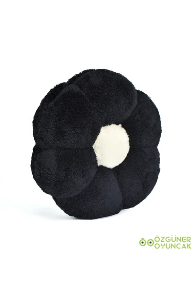 Özgüner Oyuncak Dekoratif Papatya Şeklinde Peluş Yastık 40 cm – Yumuşak ve Konforlu Tasarım - Resim 3