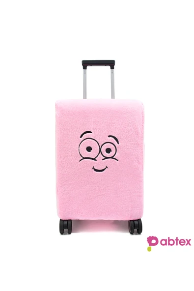 Ayıcı Oyuncak Eğlenceli Karakterli Peluş Bavul Kılıfı Orta Boy Uyumlu - Resim 2