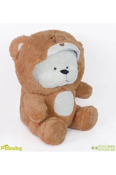 Özgüner Oyuncak 90 Cm Kapşonlu Uykumcuk Peluş Ayıcık Panda - Resim 5