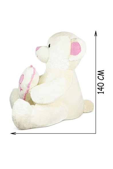 Özgüner Oyuncak Harika Peluş Büyük Kalpli Ayıcık (%100 Yerli ) - Resim 4