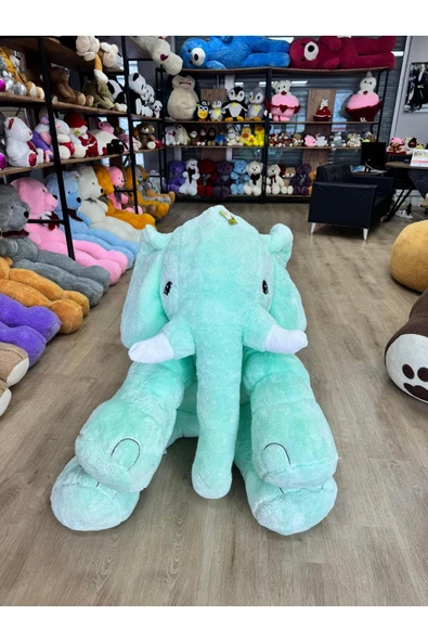 Özgüner Oyuncak Büyük Boy 150 Cm Fil Peluş Oyuncak - Çocuklar İçin En Sevimli Hediye - Resim 3