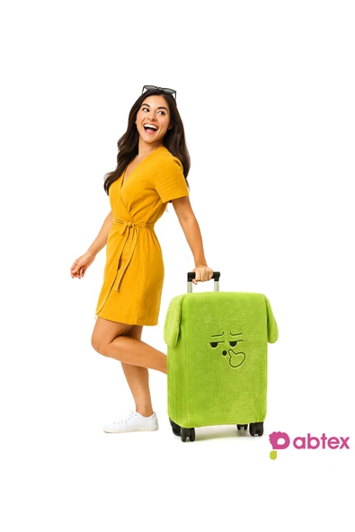 Harika Peluş Fabrikası Eğlenceli Karakterli Peluş Bavul Kılıfı Orta Boy Uyumlu ürün görseli