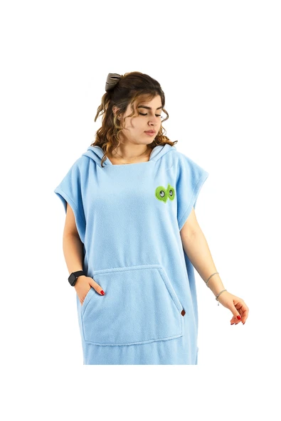 Ayıcı Oyuncak Giyilebilir Havlu Welsoft Panço – Deniz, Havuz ve Kamp İçin - Resim 4