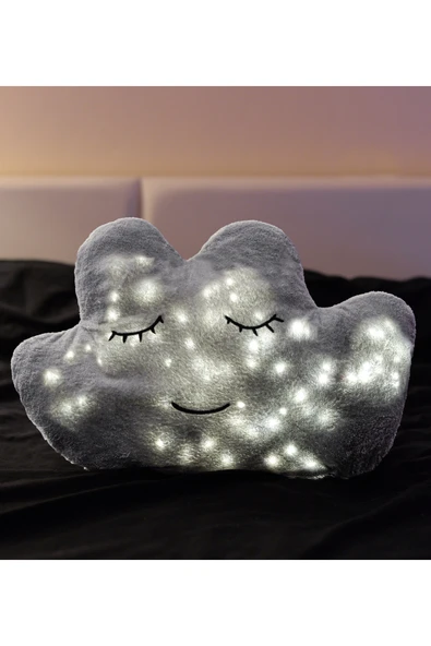 Özgüner Oyuncak LED Işıklı Bulut Yastık – Evinize Şıklık ve Renk Katın - Resim 2