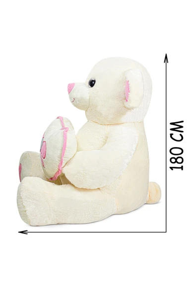 Ayıcı Oyuncak Harika Peluş Büyük Kalpli Dev Ayıcık (%100 Yerli ) - Resim 5