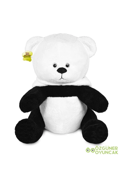 Ayıcı Oyuncak 90 cm Kapüşonlu Uykumcuk Peluş Ayıcık Panda - Resim 4