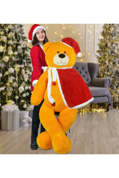 Pababo 160 Cm Noel Baba Pelerinli Ayıcık Yeni Yıl, Yılbaşı Hediyesi ürün görseli