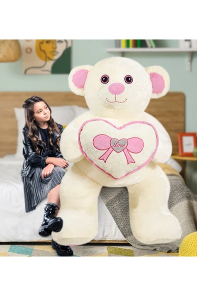 Ayıcı Oyuncak Harika Peluş Büyük Kalpli Dev Ayıcık (%100 Yerli ) ürün görseli 1