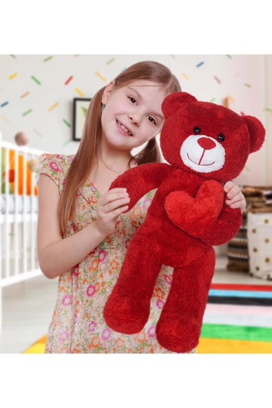 Ayıcı Oyuncak 50 Cm Kalpli Peluş Sevimli Ayıcık ürün görseli 1