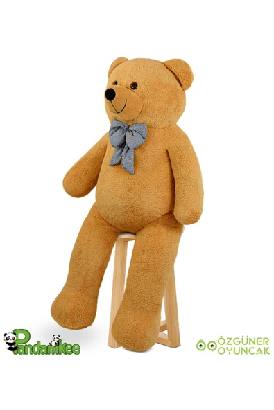 Özgüner Oyuncak Dev Büyük Peluş Ayıcık 170 Hediyelik Ayı (%100 YERLİ) Kahverengi - Resim 4