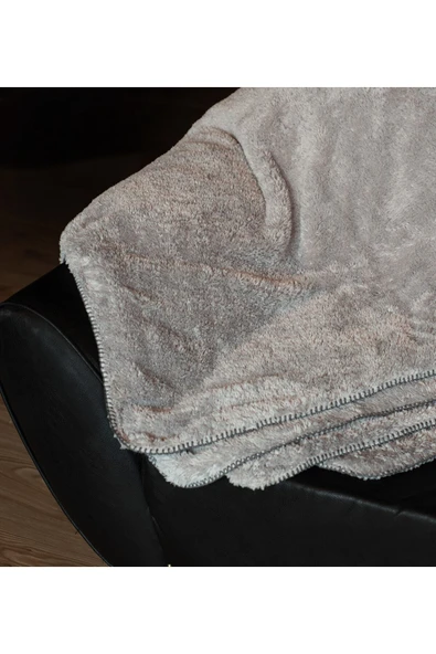 Pababo Çoban Dikişi 150*200 Cm Pelüş Tv Battaniyesi (%100 Yerli) - Resim 2