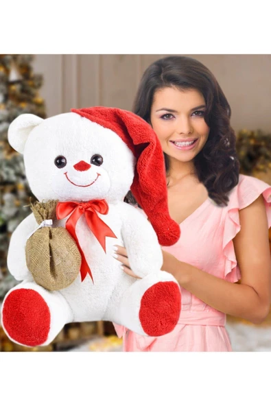 Ayıcı Oyuncak 75 Cm Ponpon Şapkalı Ayıcık - Resim 3