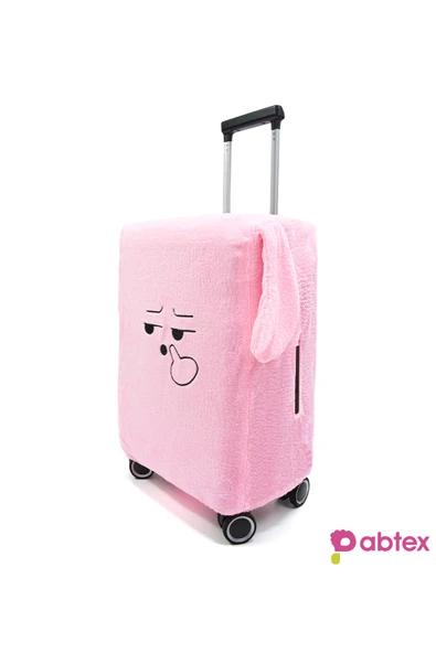 Harika Peluş Fabrikası Eğlenceli Karakterli Peluş Bavul Kılıfı Orta Boy Uyumlu - Resim 3