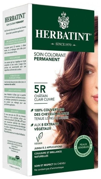 Herbatint Bitkisel Özlü Kalıcı Saç Boyası | Açık Bakır Kestane (Light Brown Copper 5R) 170 ml ürün görseli