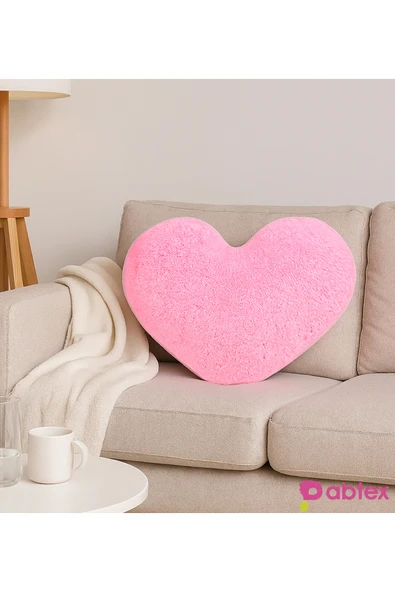 Pababo Hediye Peluş Kalp Yastık – Yumuşak Dokulu ve Kullanışlı ürün görseli 1