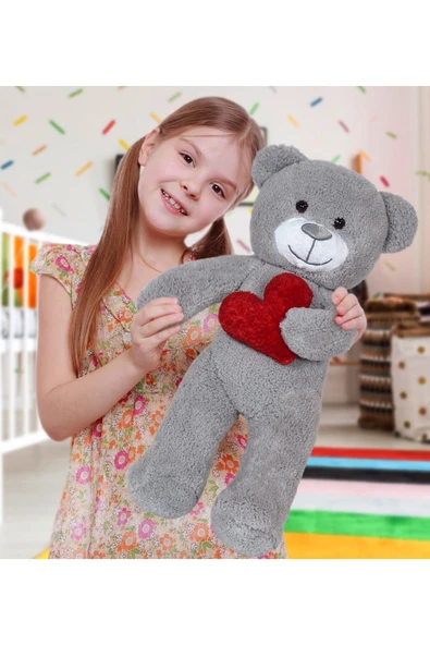Ayıcı Oyuncak 50 Cm Kalpli Peluş Sevimli Ayıcık ürün görseli 1