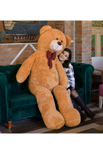 Özgüner Oyuncak 200 Cm Noel Baba Şapkalı Ayıcık Yeni Yıl ,yılbaşı Hediyesi - Resim 6