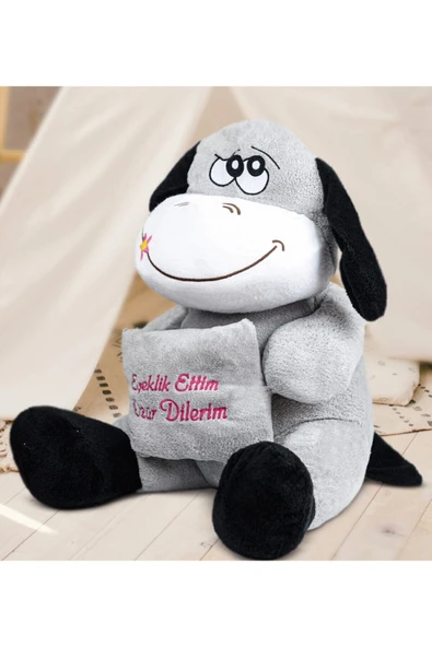 Ayıcı Oyuncak 97 Cm Eşeklik Ettim Özür Dilerim Pelüş Eşeği (100% Yerli Üretim) - Resim 3