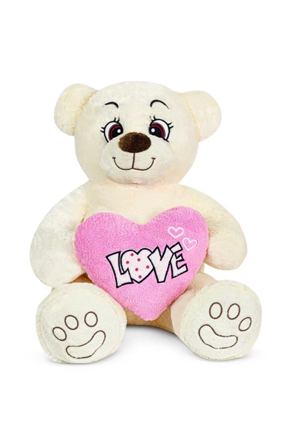 Ayıcı Oyuncak Harika Peluş Sevimli Love Kalpli Ayıcık (%100 Yerli ) ürün görseli 1