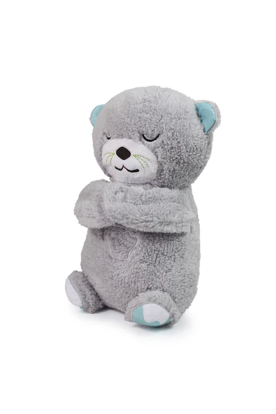 Özgüner Oyuncak Nefes Alıp Pelüş Oyuncak Veren Uyku Arkadaşı Su Samuru, Bebek Rahatlatıcı Oyuncak - Resim 4