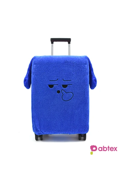 Harika Peluş Fabrikası Eğlenceli Karakterli Peluş Bavul Kılıfı Orta Boy Uyumlu - Resim 2